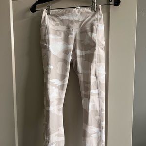 Athleta White Camo Leggings